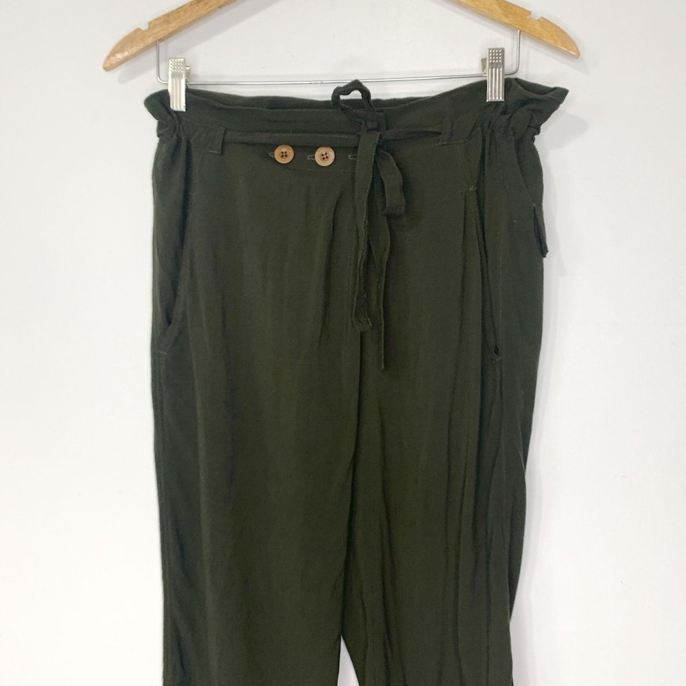 PHARAOH COLLECTION Military Green Thai Pant Sz 1 - Picture 3 of 11
